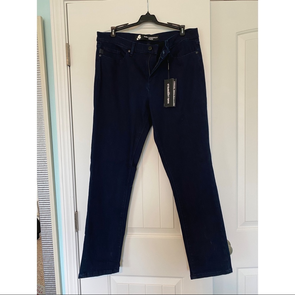 NWT-Karl Lagerfeld Skinny Jeans in Denim